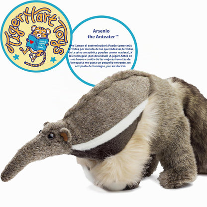 TigerHart Arsenio The Anteater - Peluche de 18 pulgadas