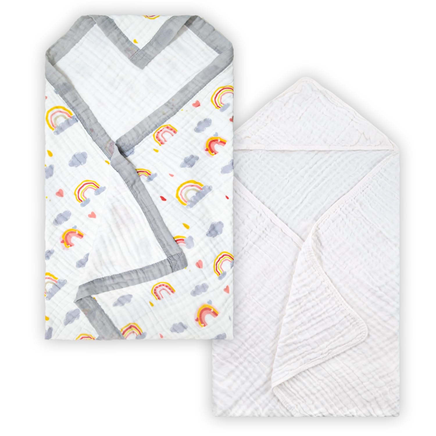 Toalla de baño para bebé de 43 x 43 pulgadas, toallas ultra absorbentes para niños pequeños