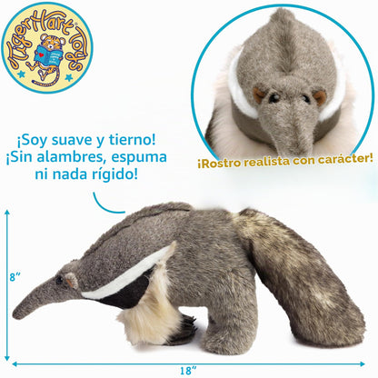TigerHart Arsenio The Anteater - Peluche de 18 pulgadas