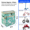 Cesta para bicicleta y accesorio decorativo frontal, resistente al agua