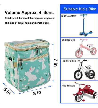 Cesta para bicicleta y accesorio decorativo frontal, resistente al agua