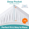 OhGeni Protector de colchón 100% impermeable, tamaño individual, de 6 a 14 pulgadas
