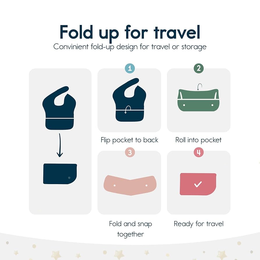 Tiny Twinkle Babero de bebé a prueba de desorden