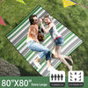 HX&OD Manta de picnic extra grande para exteriores, 80 x 80 pulgadas, impermeable