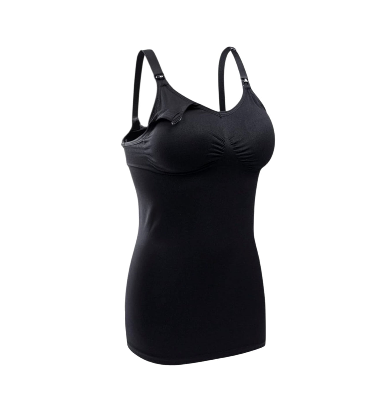 BRLIDO Camiseta sin mangas de lactancia para mujer, brasier integrado para lactancia materna, XL