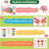 Montessori - Libro de actividades para niños, libro de anatomía del cuerpo humano