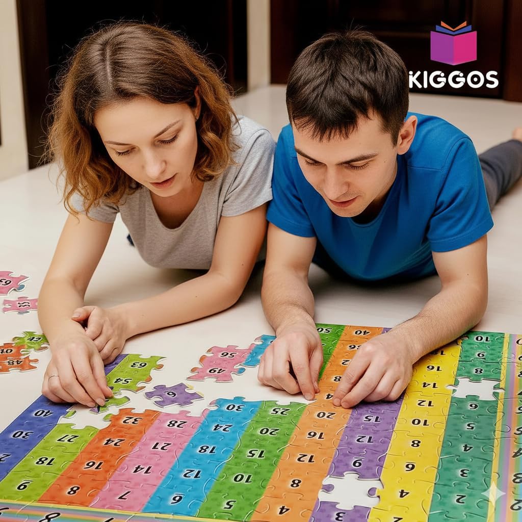 Tabla de rompecabezas de multiplicación de 22 x 22 pulgadas