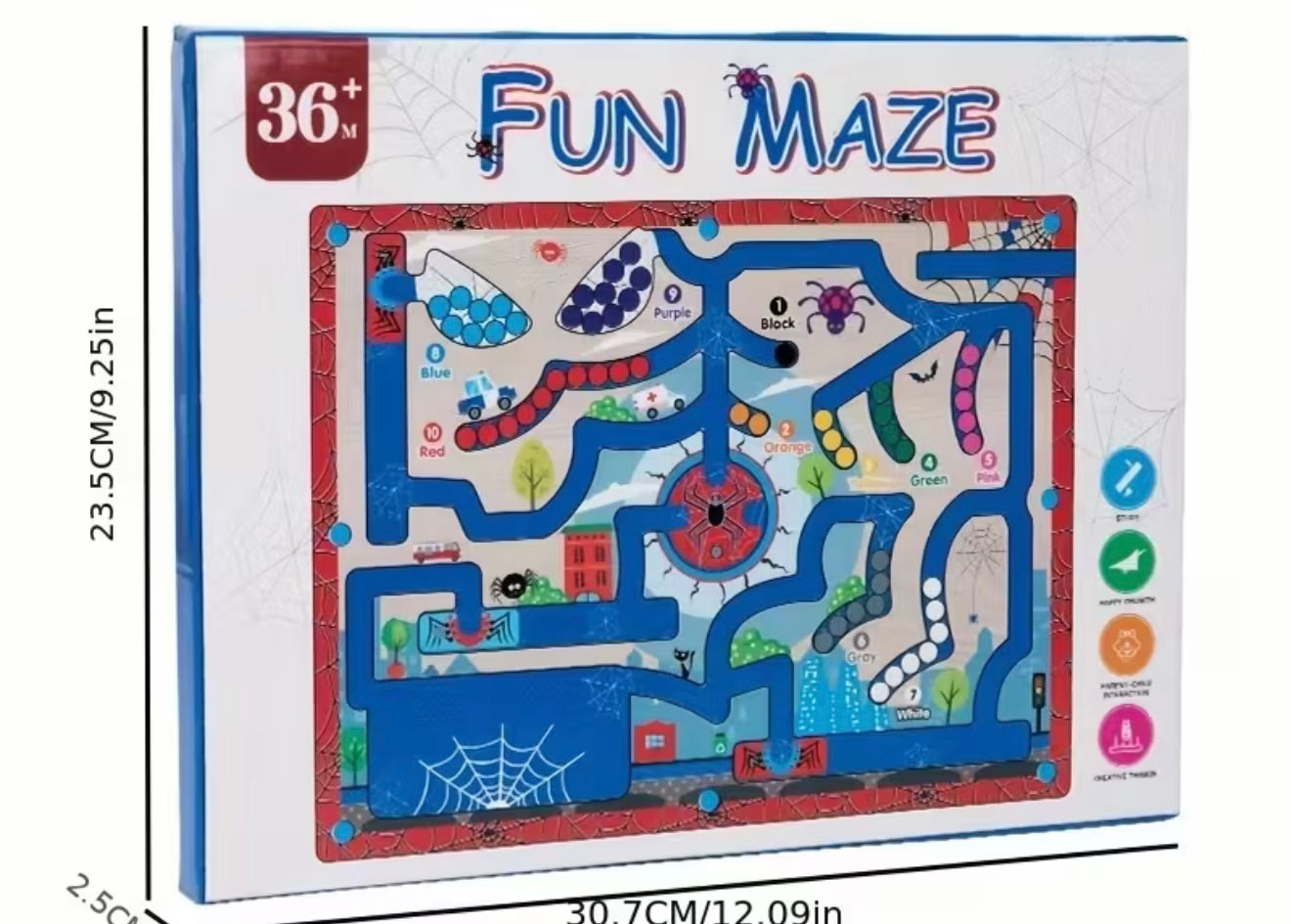 1pieza Rompecabezas magnético de madera educativo con bolígrafo magnético, reconocimiento de colores y desarrollo de habilidades motoras finas