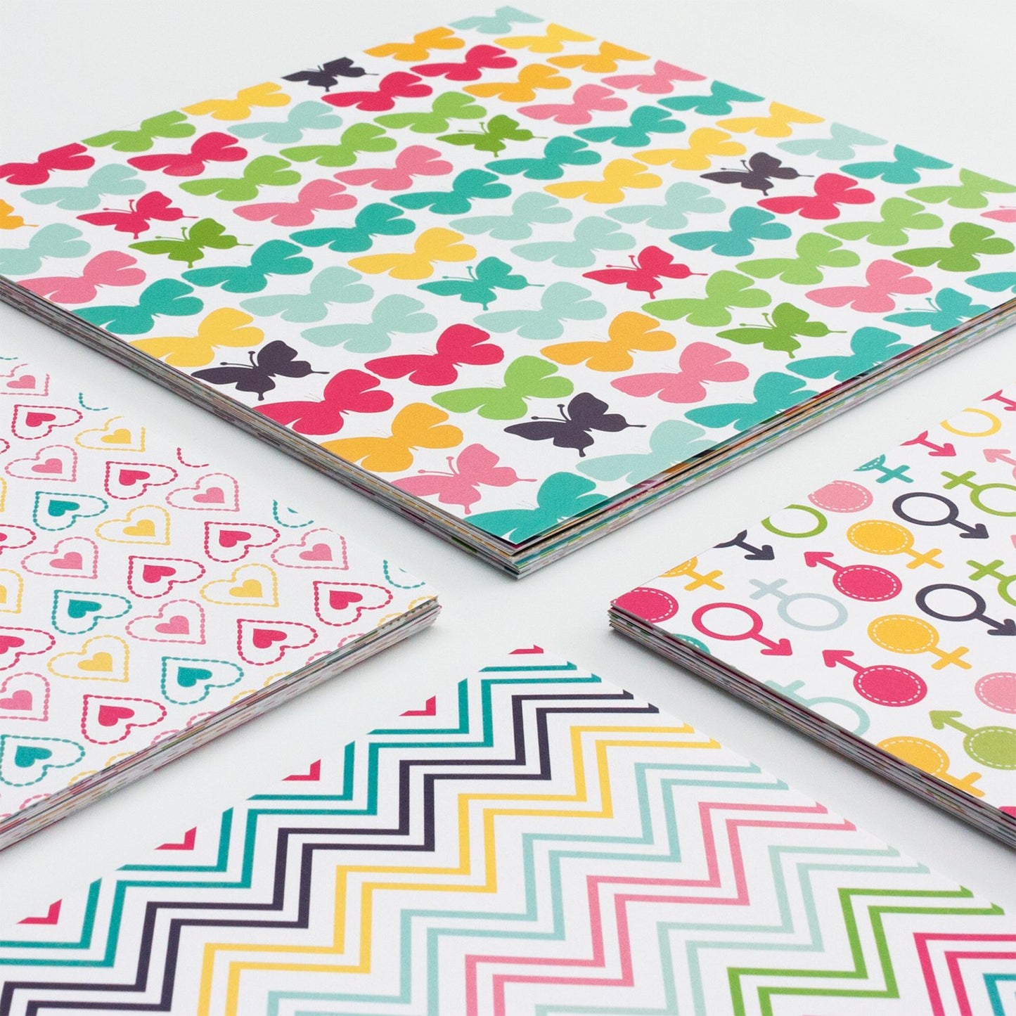 Álbum de recortes de 25 x 25 cm con papel para scrapbooking (Amor Azul)