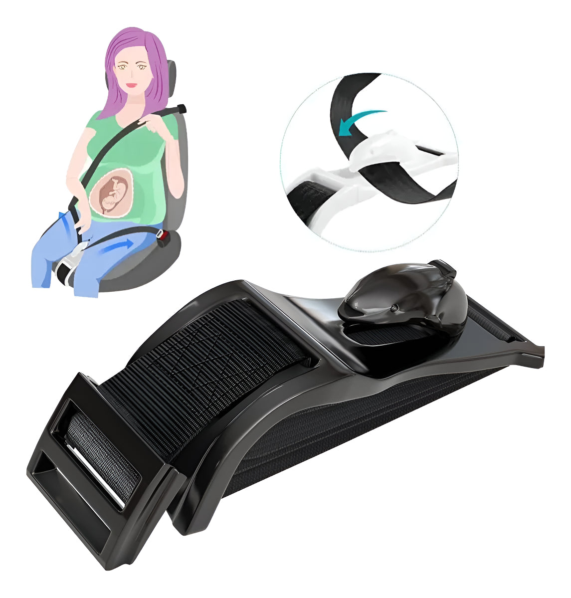Cinturón De Seguridad Maternidad Ajustable Embarazada Auto