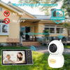 HelloBaby Monitor de bebé HD 720P de 5.5 pulgadas con cámara y audio sin WiFi