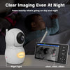 HelloBaby Monitor de bebé HD 720P de 5.5 pulgadas con cámara y audio sin WiFi