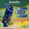 Botella de agua para niños de acero inoxidable de 14 onzas