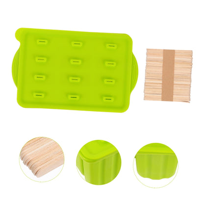 Molde de silicona para hielo y palitos reutilizable para hacer helados caseros