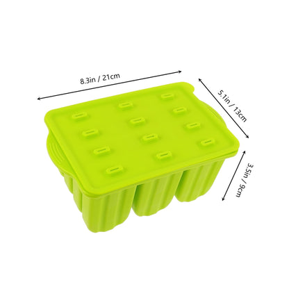 Molde de silicona para hielo y palitos reutilizable para hacer helados caseros