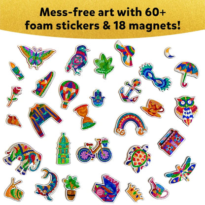 Skillmatics Foil Fun - Patrones Bonitos, 18 Imanes DIY Arte sin Desorden