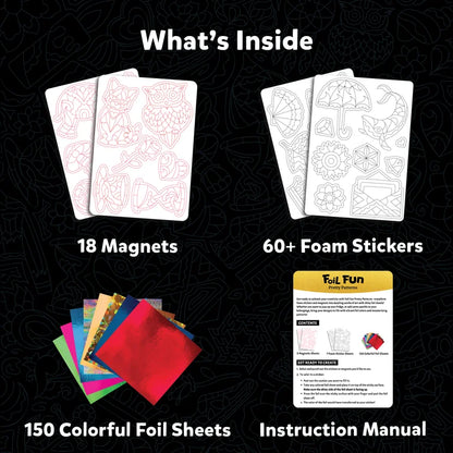 Skillmatics Foil Fun - Patrones Bonitos, 18 Imanes DIY Arte sin Desorden