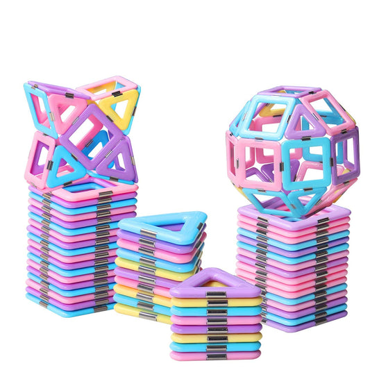 Piezas magnéticas para niños y niñas, 42 piezas