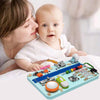 Cerrojos y pestillos juguete Montessori Green Busy Board Board Educativo