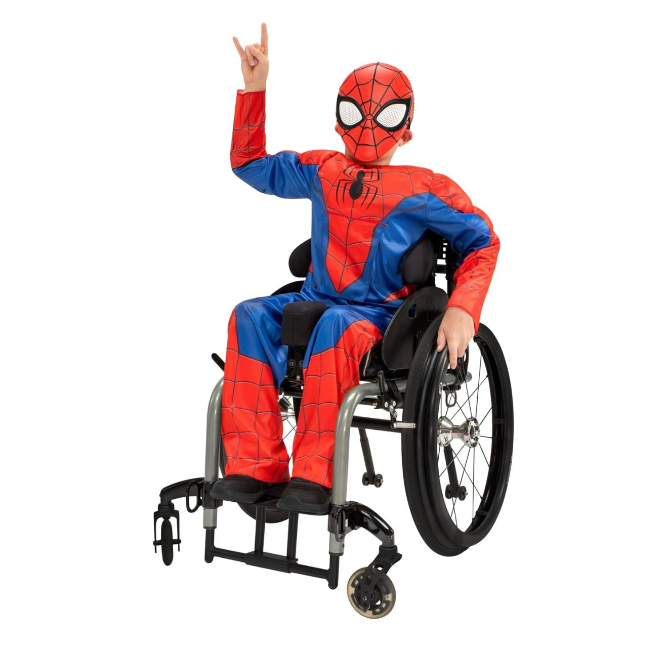 Marvel Spider-Man - Disfraz adaptativo oficial para jóvenes, 12-14 años