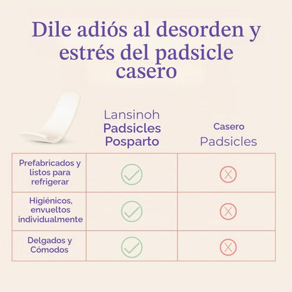 Almohadillas de enfriamiento posparto de Lansinoh, paquetes de hielo perineales, 12 unidades