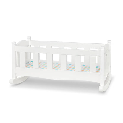 Melissa & Doug Mine to Love - Cuna de juego de madera para muñecas