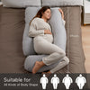 Momcozy Almohadas de embarazo en forma de U con algodón extraíble