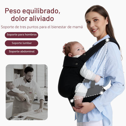 Momcozy Portabebés ergonómico, acogedor y ligero para 7-45 libras