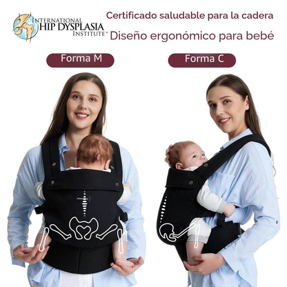 Momcozy Portabebés ergonómico, acogedor y ligero para 7-45 libras