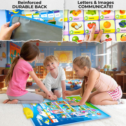 QUOKKA Juguetes Educativos para Niños de 5-7 Años - Conjunto de 4 Verticales 4 Gráficos de Pared de Aprendizaje