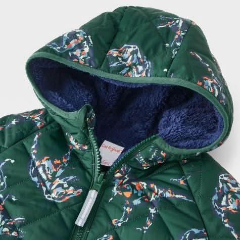 Toddler Boys' Dino Printed Quilted Reversible Puffer Jacket - Cat & Jack, 5 años