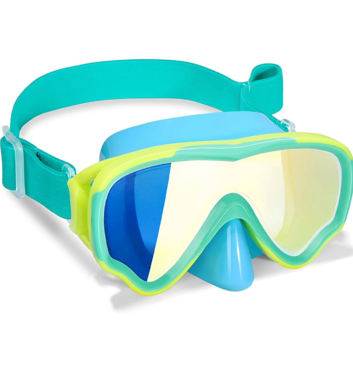 Gafas de natación para niños con correa de tela