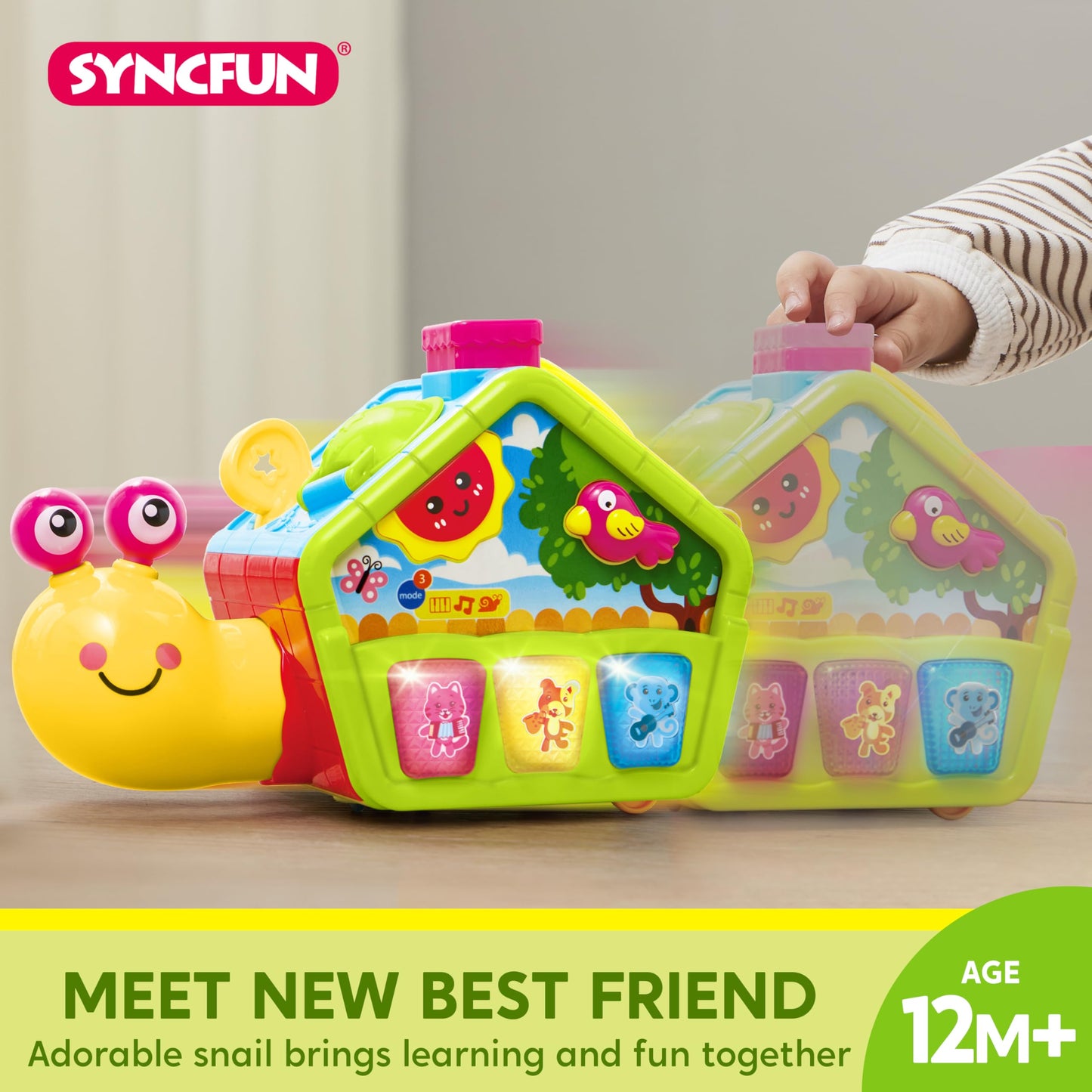 SYNCFUN Juguetes para bebés, juguetes Montessori para niños de 1 año