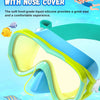 Gafas de natación para niños con correa de tela