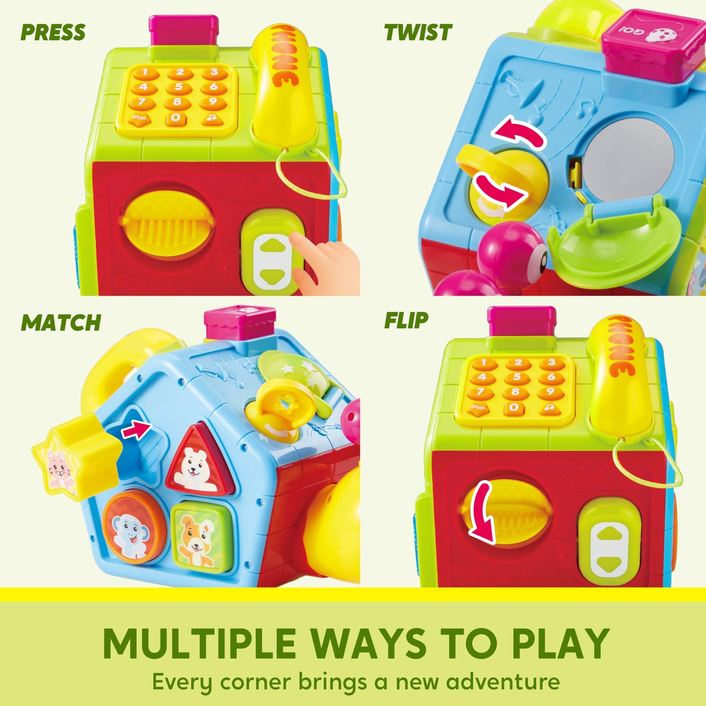 SYNCFUN Juguetes para bebés, juguetes Montessori para niños de 1 año