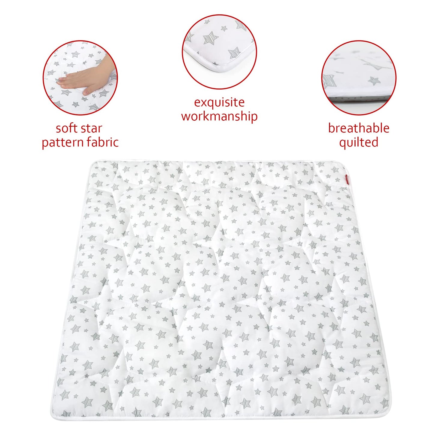 Alfombra Moonsea para tienda tipi infantil, 47 x 47 pulgadas