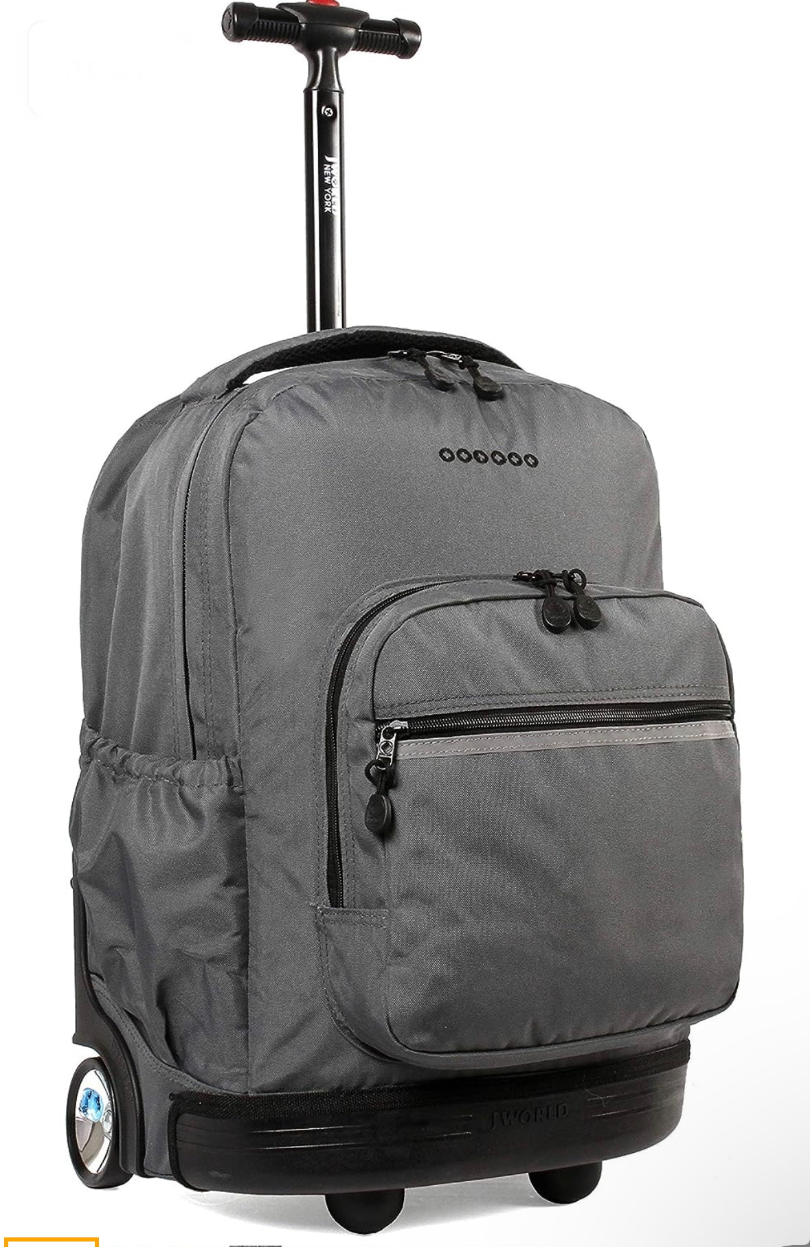 J World New York Sunrise - Mochila con ruedas, gris