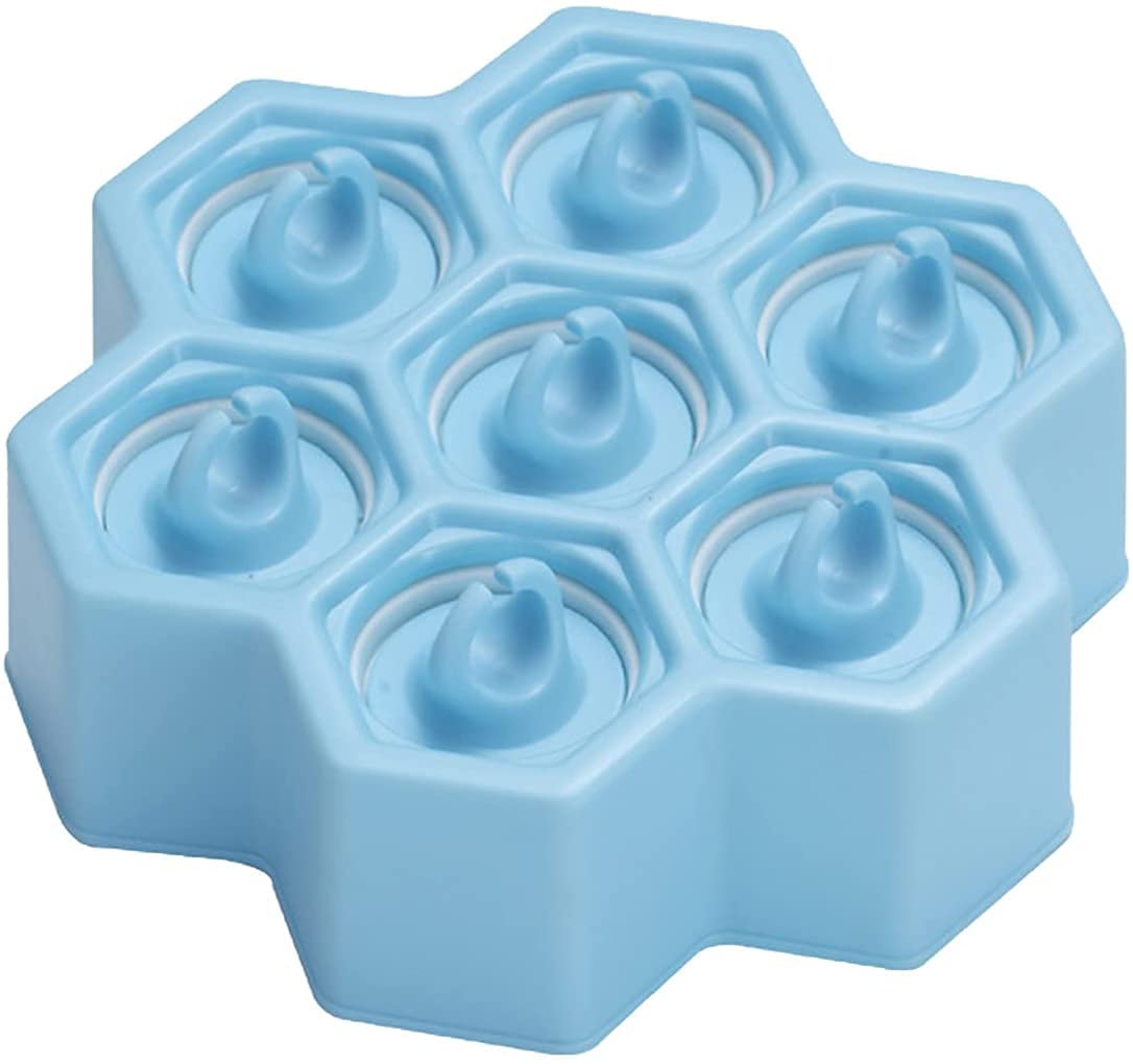 Molde para paletas hecho a mano DIY molde de helado de silicona celeste