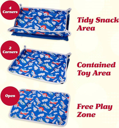 Lusso Gear Bandeja de avión con bolsillos