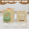 Juego de mesa y silla Montessori, diseño ajustable para niños pequeños, ideal para comer, aprender y jugar
