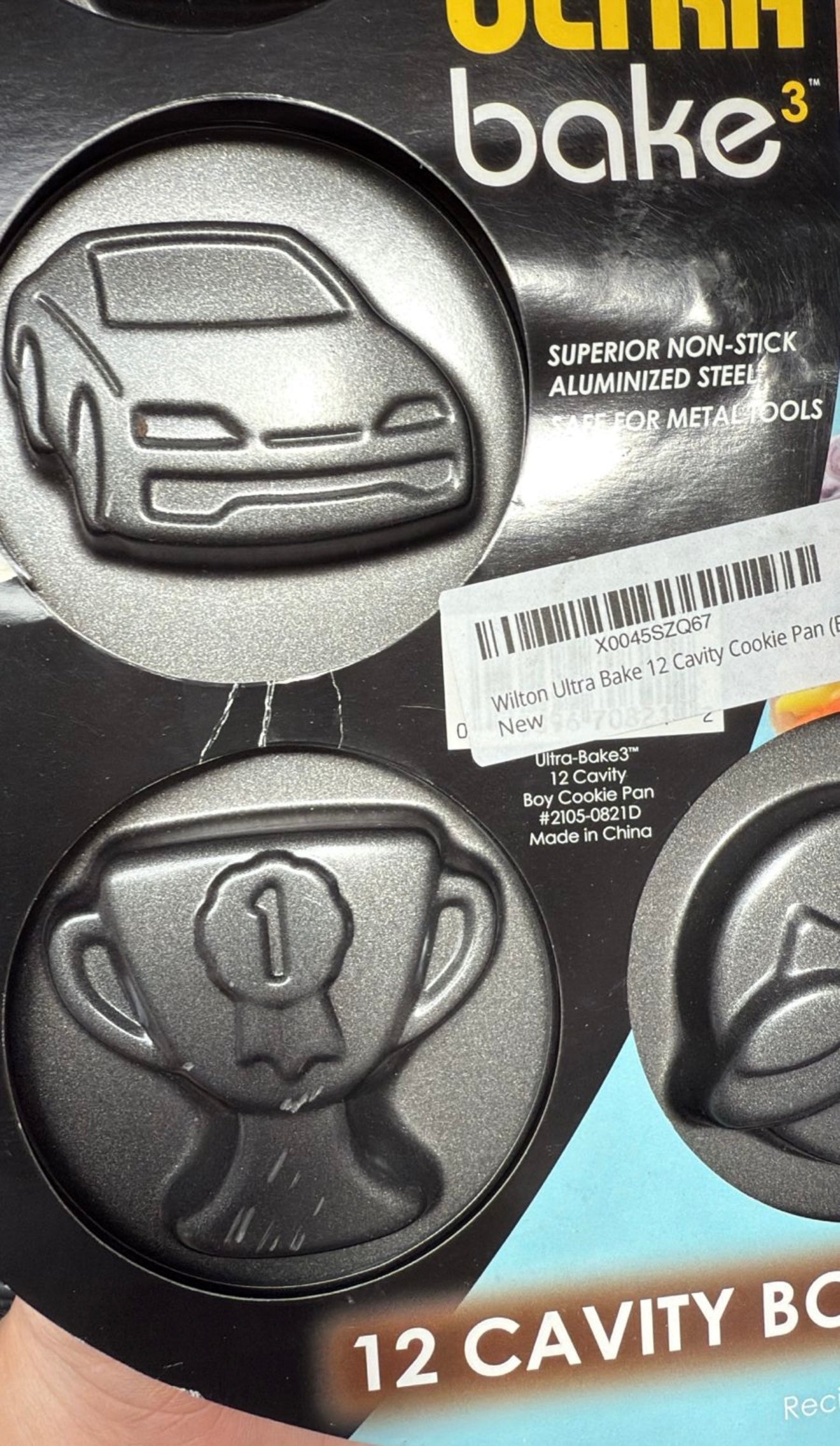 Molde para galletas Wilton Ultra Bake de 12 cavidades