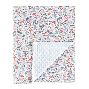 Manta de algodón orgánico con estampado