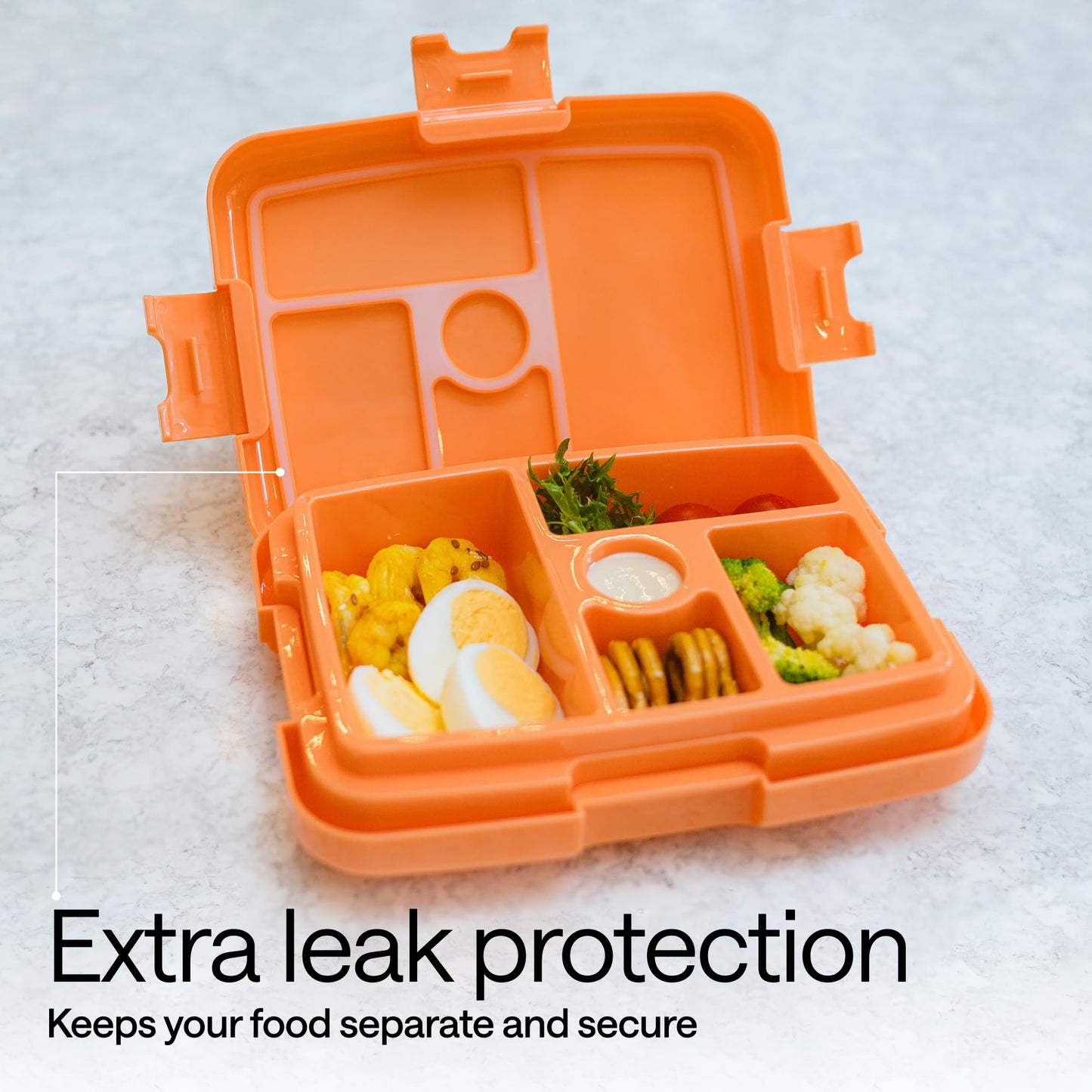 Caja Bento con paquetes de hielo y calor – 5 recipientes a prueba de fugas, lonchera aislada