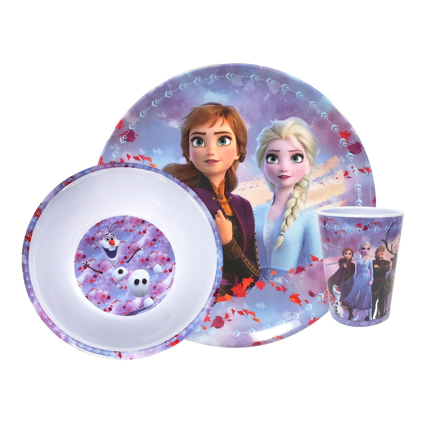 Frozen 2 - Juego de 3 piezas de melamina