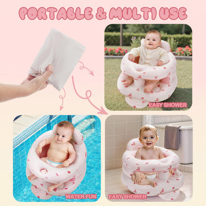 Asiento inflable de bebé para bebés de 3 a 36 meses