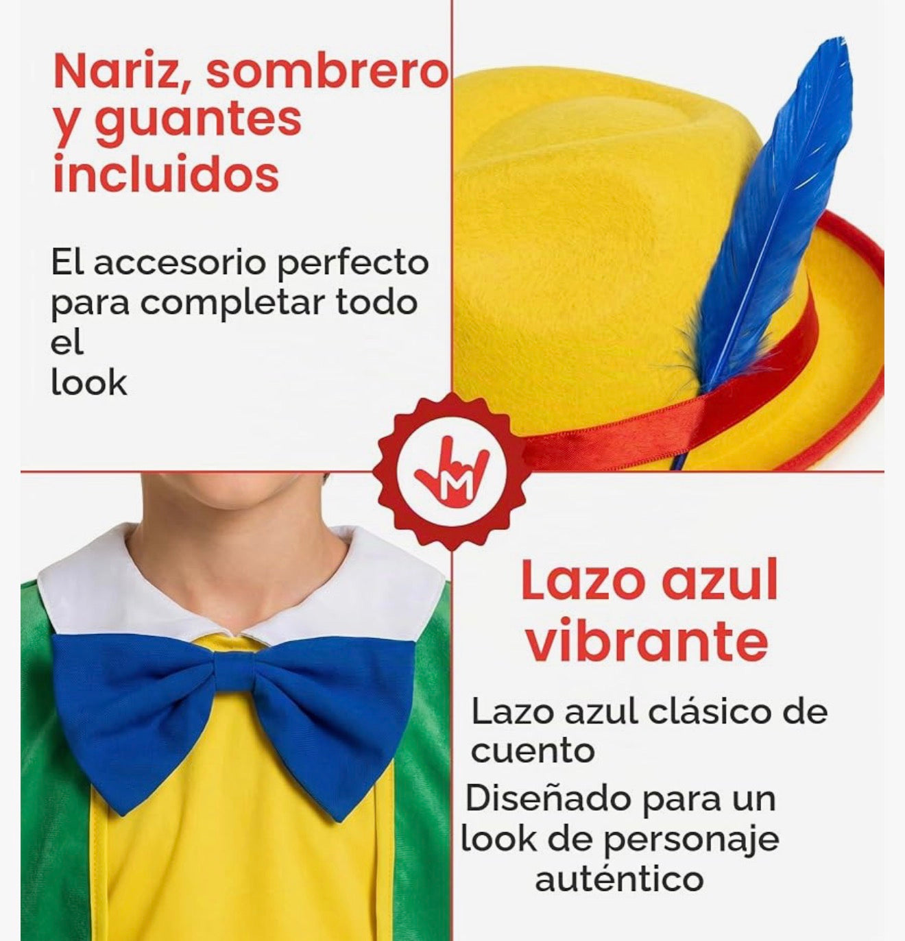 Fun Shack - Disfraz de Pinocho de 4-6 años