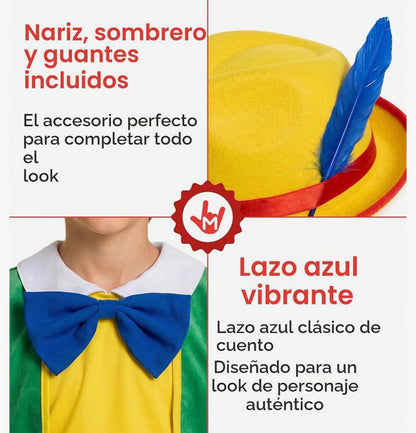 Fun Shack - Disfraz de Pinocho de 4-6 años