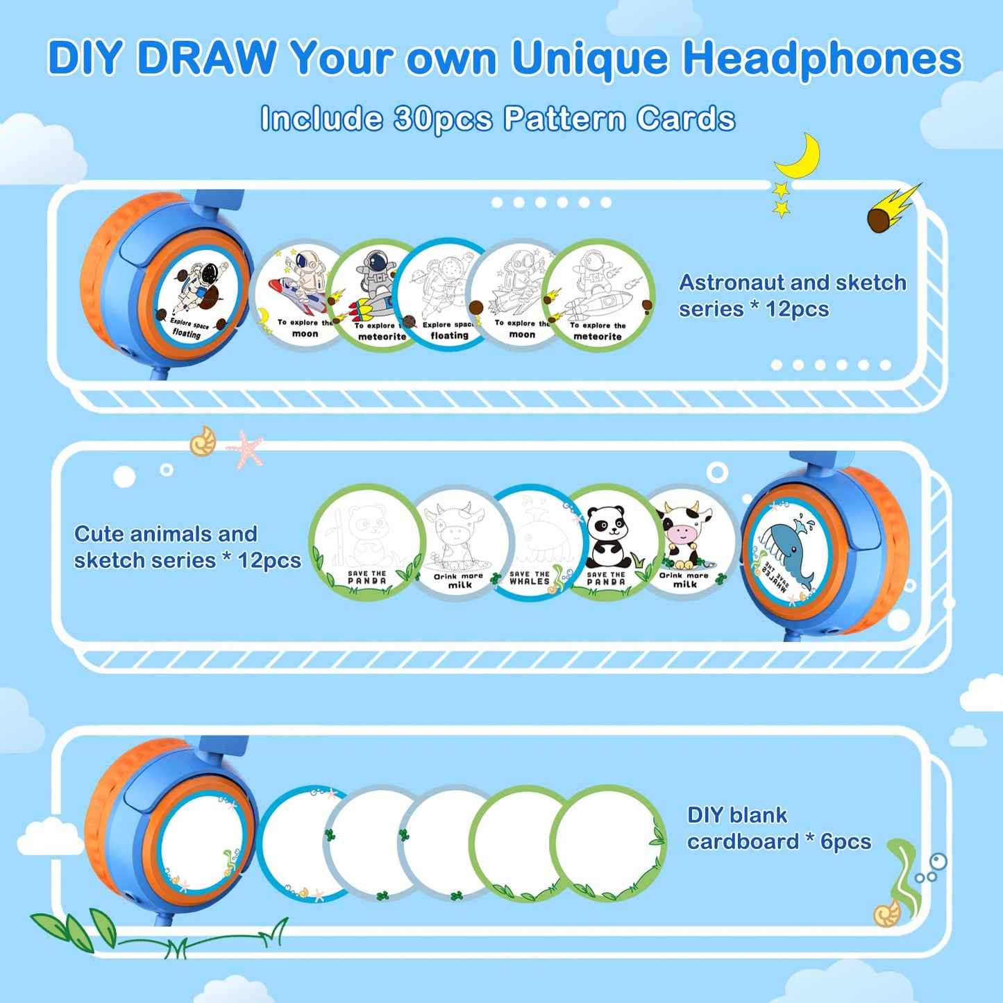 Auriculares para niños con micrófono