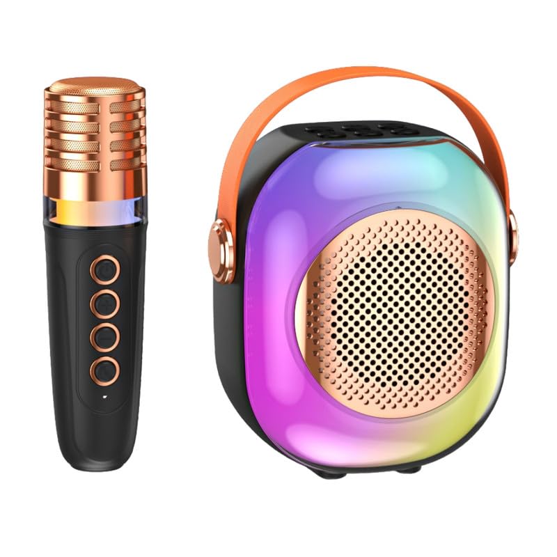 Mini altavoz inalámbrico Bluetooth con micrófono y luz