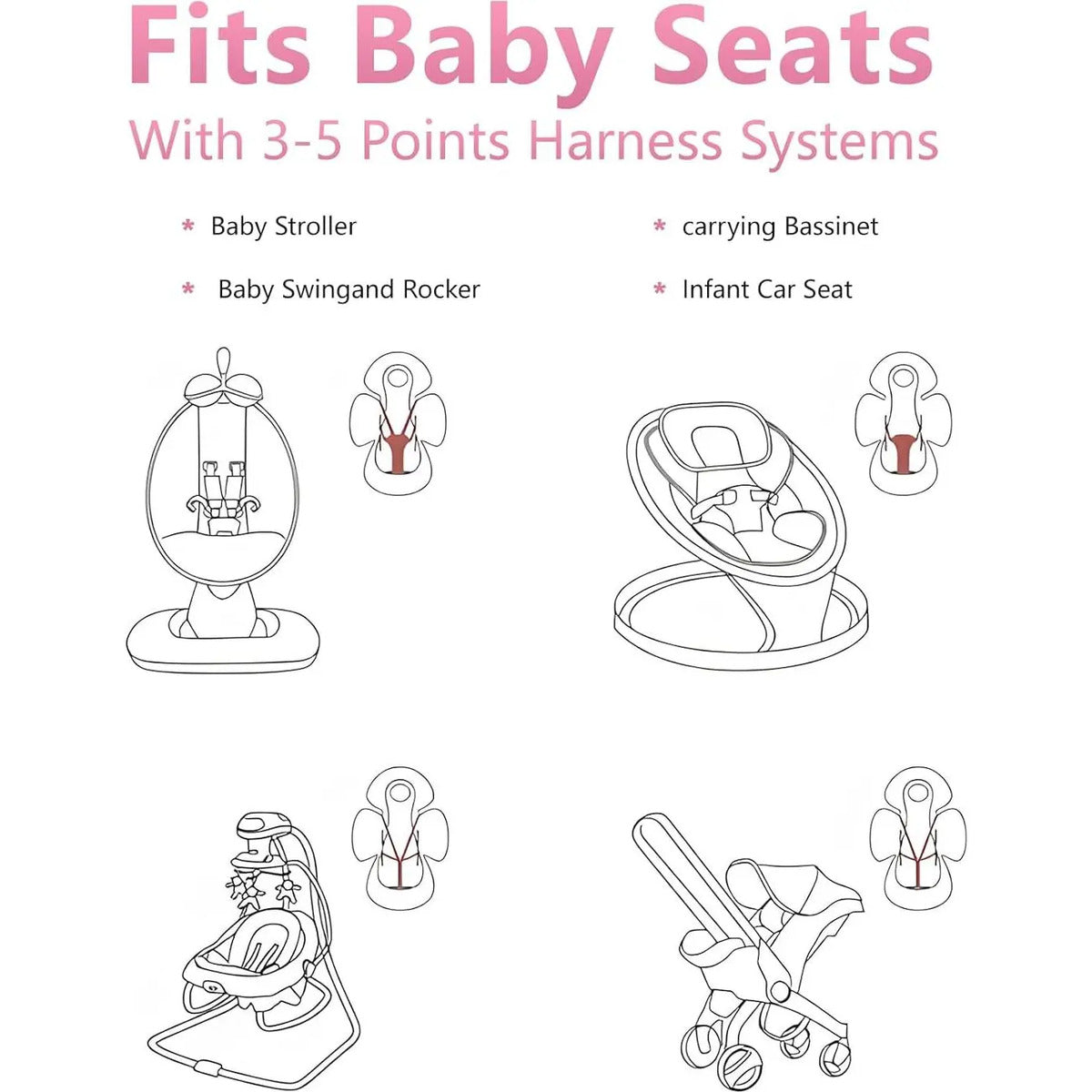 Inserto Para Bebés Bubbynook Floral
